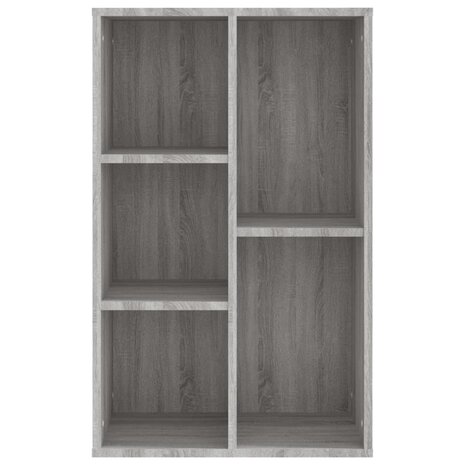 Boekenkast/dressoir 50x25x80 cm bewerkt hout sonoma grijs 8720845735340 6