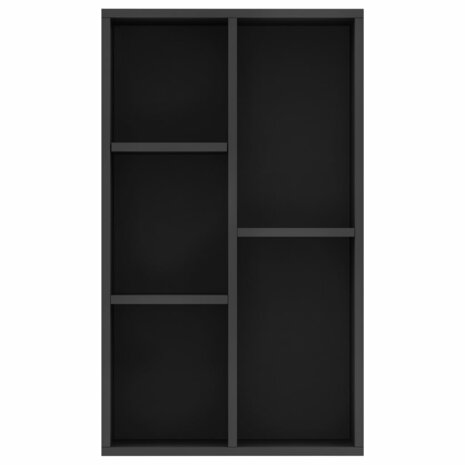 Boekenkast/dressoir 50x25x80 cm bewerkt hout zwart 8719883673240 4