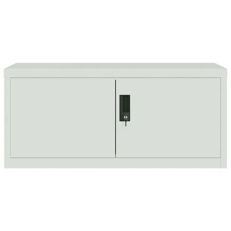 Archiefkast 90x40x40 cm staal lichtgrijs 8720845889395 3