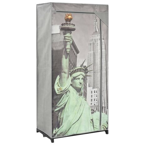 Kledingkast New York 75x45x160 cm stof 8719883565057 1