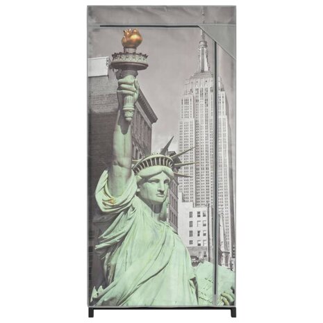 Kledingkast New York 75x45x160 cm stof 8719883565057 3