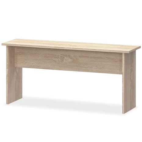 Eettafel en banken 3 st bewerkt hout eikenkleurig 8718475583691 4