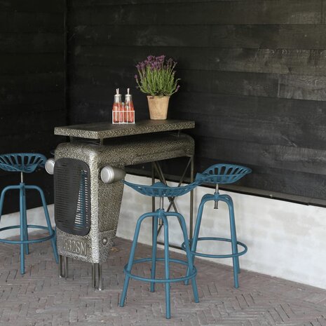 Esschert Design Barstoel Tractor blauw 8714982211652 1