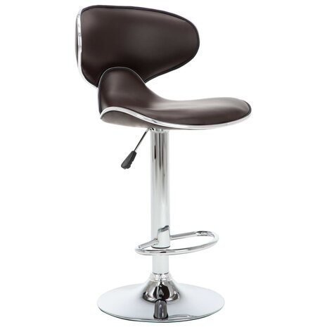 Barstoelen 2 st kunstleer bruin 8720286081068 3