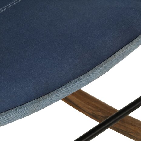 Schommelstoel patchwork canvas blauw denim 8720286772232 8