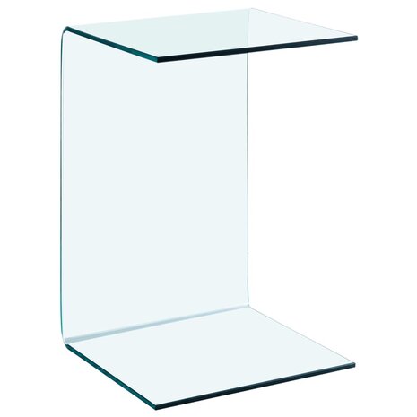 Bijzettafel 40x40x60 cm gehard glas 8720286444535 2