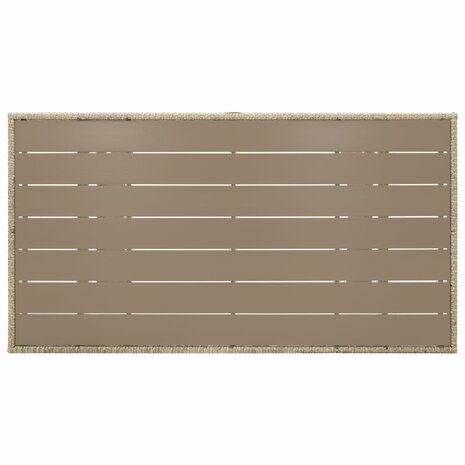 Tuintafel 130x70x66 cm poly rattan grijs 8719883867922 4