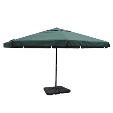 Parasol met draagbare voet aluminium (groen) 8718475923572 1