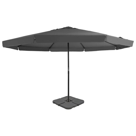 Parasol met draagbare voet antraciet 8719883591728 1