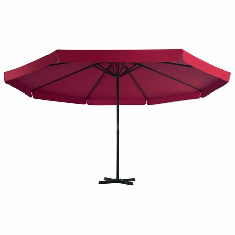 Parasol met draagbare voet rood 8719883591742 2