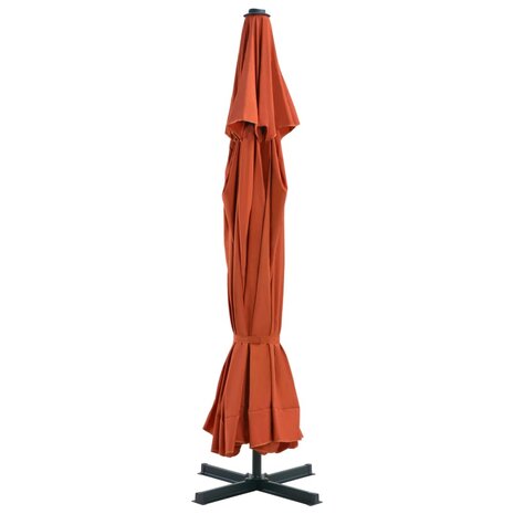 Parasol met draagbare voet terracotta 8719883591759 3