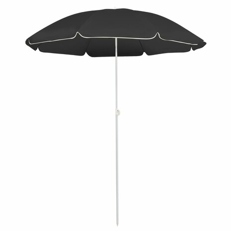 Parasol met stalen paal 180 cm antracietkleurig 8720286204986 1