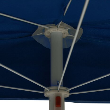 Parasol half met paal 180x90 cm azuurblauw 8720286205259 7