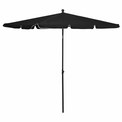 Parasol met paal 210x140 cm zwart 8720286205082 1