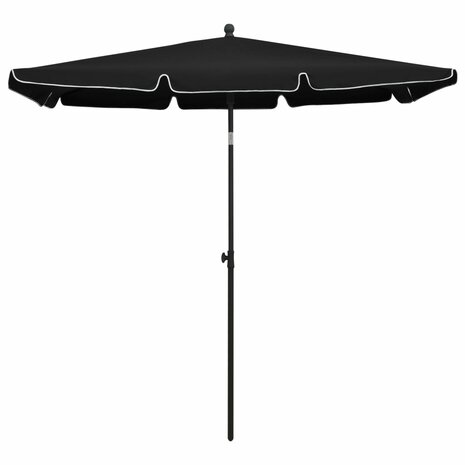 Parasol met paal 210x140 cm zwart 8720286205082 2