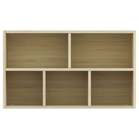 Boekenkast/dressoir 50x25x80 cm bewerkt hout sonoma eikenkleur 8719883673264 9