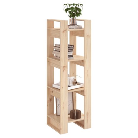 Boekenkast/kamerscherm 41x35x125 cm massief grenenhout 8720286905029 5