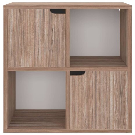 Boekenkast 60x27,5x59,5 cm bewerkt hout grijs sonoma eikenkleur 8720286670071 6