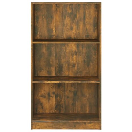 Boekenkast 60x24x109 cm bewerkt hout gerookt eikenkleurig 8720286931523 5