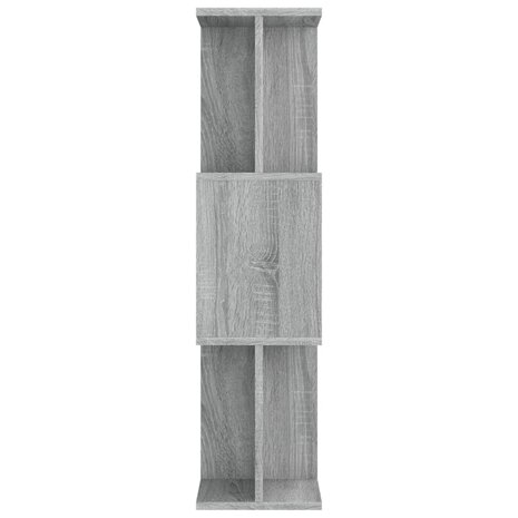 Boekenkast / kamerscherm 80x24x96 cm bewerkt hout grijs sonoma 8720286975060 4