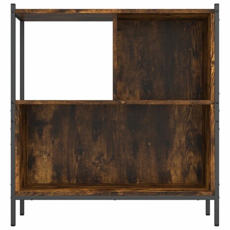 Boekenkast 72x28x77,5 cm bewerkt hout gerookt eikenkleurig 8721012339316 5