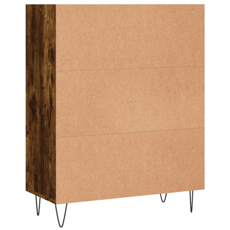 Boekenkast 69,5x32,5x90 cm bewerkt hout gerookt eikenkleurig 8720845866440 6