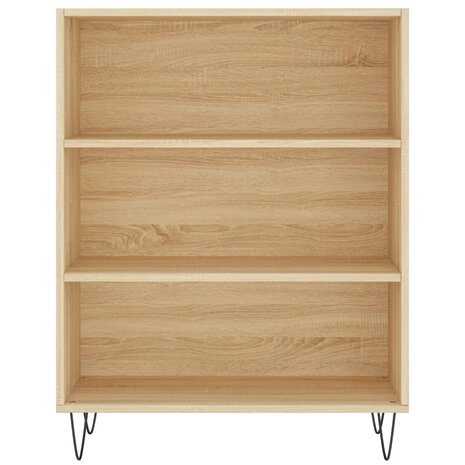 Boekenkast 69,5x32,5x90 cm bewerkt hout sonoma eikenkleurig 8720845866426 4