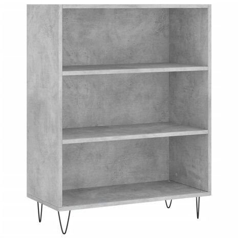 Boekenkast 69,5x32,5x90 cm bewerkt hout betongrijs 8720845866433 2