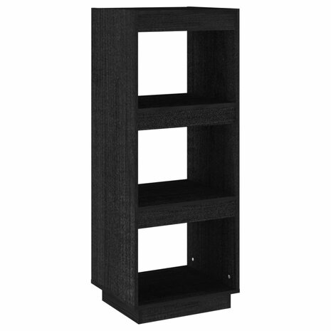 Boekenkast/kamerscherm 40x35x103 cm massief grenenhout zwart 8720286815793 2