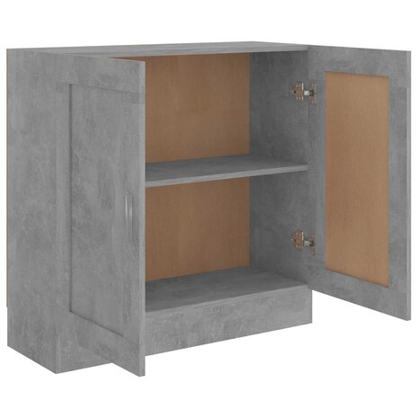 Boekenkast 82,5x30,5x80 cm bewerkt hout betongrijs 8720286133910 5