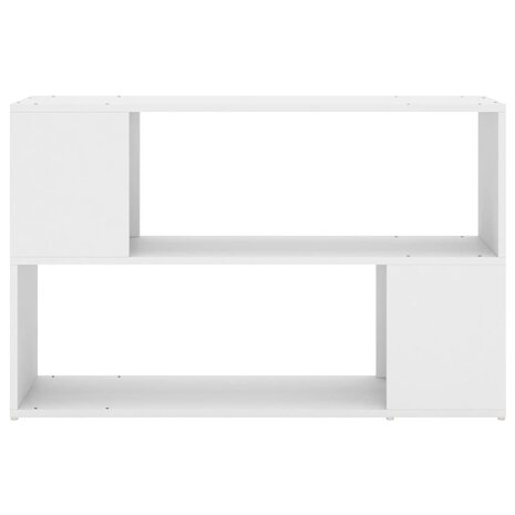 Boekenkast 100x24x63 cm bewerkt hout wit 8720286651261 3