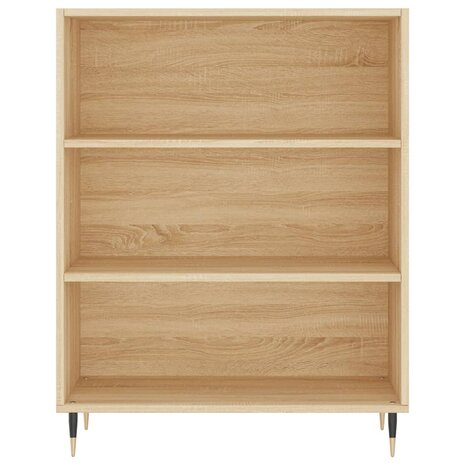 Boekenkast 69,5x32,5x90 cm bewerkt hout sonoma eikenkleurig 8720845866266 4