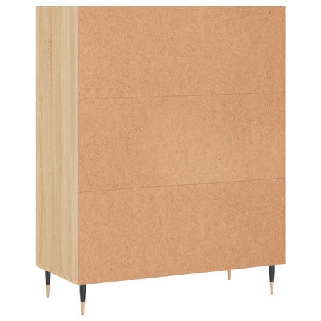 Boekenkast 69,5x32,5x90 cm bewerkt hout sonoma eikenkleurig 8720845866266 6