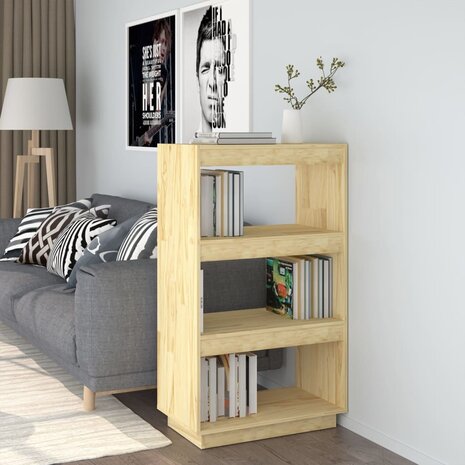 Boekenkast / kamerscherm 60x35x103 cm massief grenenhout 8720286815953 1