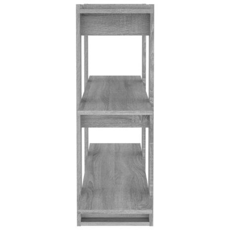 Boekenkast/kamerscherm 100x30x87 cm grijs sonoma eikenkleurig 8720286843987 4