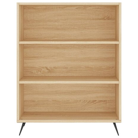 Boekenkast 69,5x32,5x90 cm bewerkt hout sonoma eikenkleurig 8720845866181 4