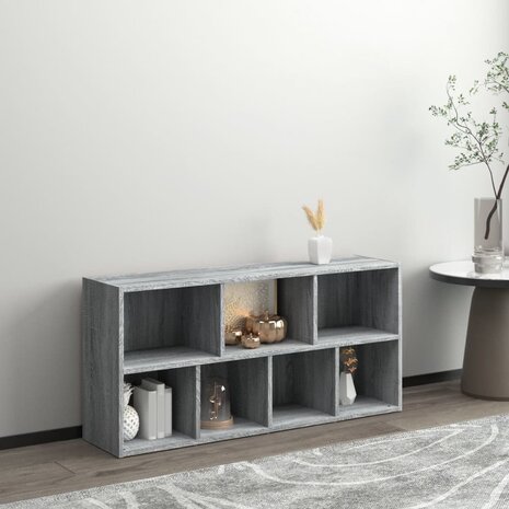 Boekenkast 50x25x106 cm grijs sonoma eikenkleurig 8720286954287 3