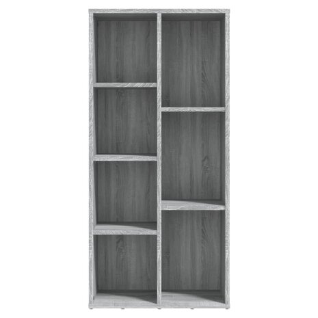 Boekenkast 50x25x106 cm grijs sonoma eikenkleurig 8720286954287 6