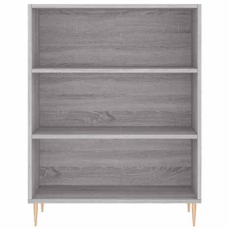 Boekenkast 69,5x32,5x90 cm bewerkt hout grijs sonoma eikenkleur 8720845866372 4