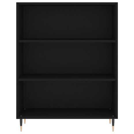 Boekenkast 69,5x32,5x90 cm bewerkt hout zwart 8720845866242 4