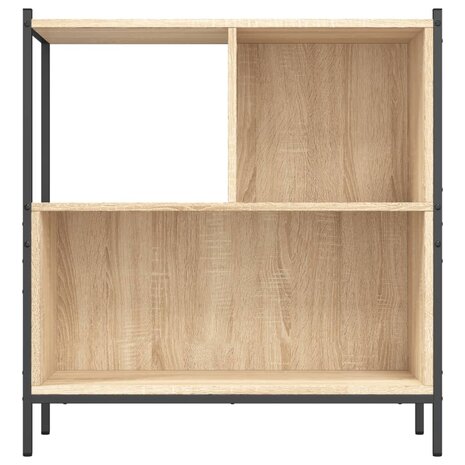 Boekenkast 72x28x77,5 cm bewerkt hout sonoma eikenkleurig 8721012339309 5