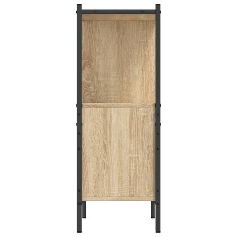 Boekenkast 72x28x77,5 cm bewerkt hout sonoma eikenkleurig 8721012339309 6