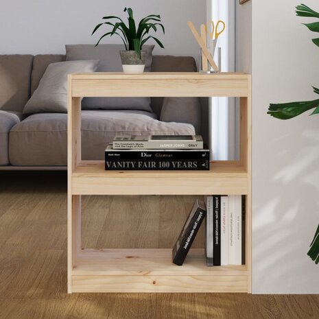 Boekenkast/kamerscherm 60x30x71,5 cm massief grenenhout 8720286608586 1