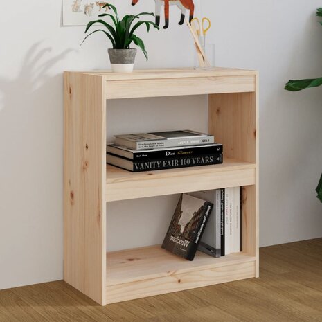 Boekenkast/kamerscherm 60x30x71,5 cm massief grenenhout 8720286608586 3