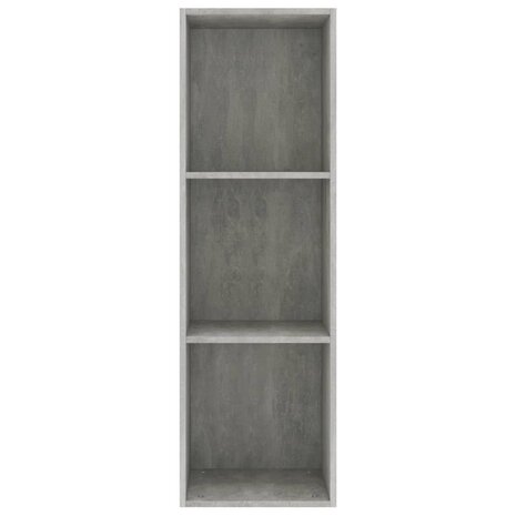 Boekenkast/tv-meubel 36x30x114 cm bewerkt hout betongrijs 8719883673004 4