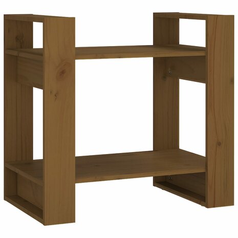 Boekenkast/kamerscherm 60x35x57 cm massief hout honingbruin 8720286905159 2