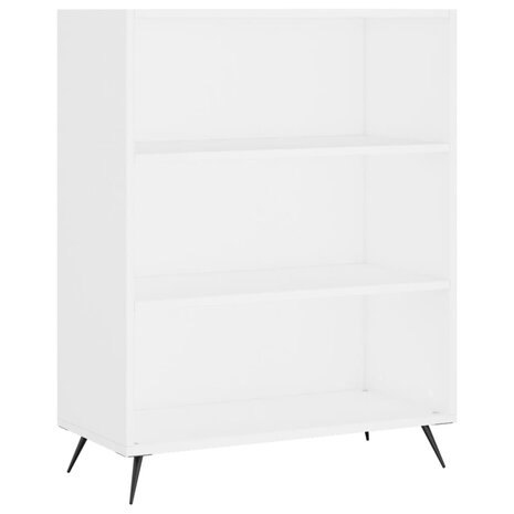 Boekenkast 69,5x32,5x90 cm bewerkt hout wit 8720845866150 2