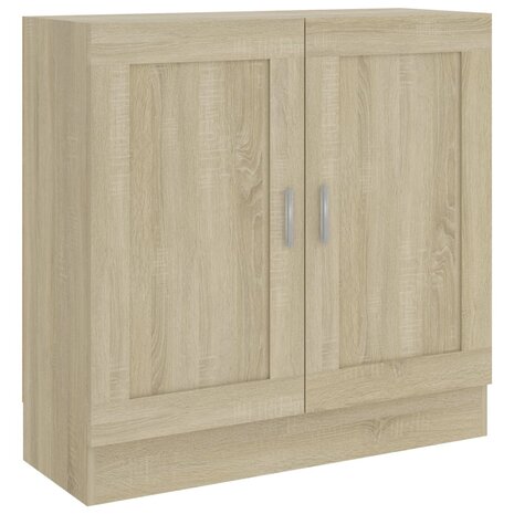 Boekenkast 82,5x30,5x80 cm bewerkt hout sonoma eikenkleurig 8720286133903 2