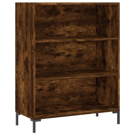 Boekenkast 69,5x32,5x90 cm bewerkt hout gerookt eikenkleurig 8720845866525 2