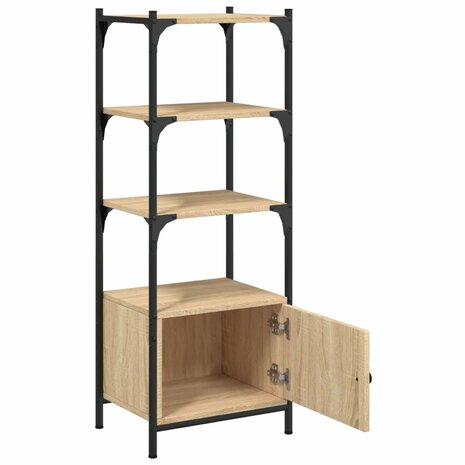 Boekenkast 3-laags 41x30x109,5 cm bewerkt hout sonoma eiken 8721012340503 5